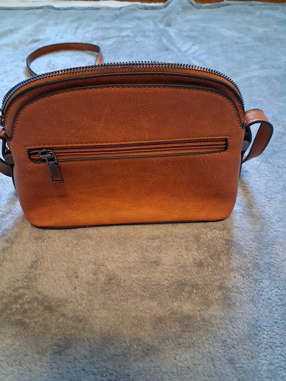 Sam And Hadley Embroidered Floral Crossbody Bag in Cognac Brown